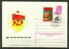 Russie - Lettre De 1979 - Entier Postal - Chevaux - Drapeaux - Lettres & Documents