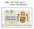 LIECHTENSTEIN 1996 75º ANIVERSARIO DE LA CONSTITUCION Yvert Nº 107 - Neufs