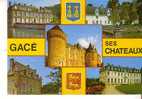 GACE - Ses Châteaux -   5 Vues - 2 Blasons - Gace