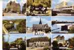 BAUD - 9 Vues : Hôtel De Ville, Sabotiers, CEG, Eglise, Barrage,  Moulin De Quinipily - Baud