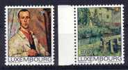 LUXEMBOURG - Yvert 854/855** - Série Culturelle - Unused Stamps