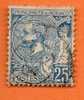 Monaco Tp N° 25 - Prince Albert 1er - 25c Bleu - - Other & Unclassified