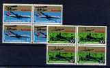 Australia 1970, 50 Ans   « Quantas Airways »  YV.422/423** Blocs De 4  Cote 12,-€ - Ongebruikt