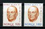 Norvège ** N° 620/621 - Ann. Du Roi Olav V - Unused Stamps