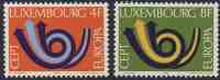 Luxemburg Luxembourg 1973 Mi 862 /3 YT 812 /3 ** "Posthorn" / Stilisiertes Posthorn / Posthoorn - Europa Cept - Ongebruikt