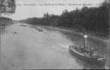 92.PUTEAUX.  LES BORDS DE LA SEINE. UN TRAIN DE PENICHES. - Puteaux