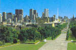AUSTRALIA : 1985 : Post.Stat. : MELBOURNE,SKYSCRAPERS,GARDEN,TREES, - Postwaardestukken