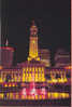 AUSTRALIA : 1985 : Post.Stat. : BRISBANE,NIGHT,LIGHT,ILLUMINATION,SKYSCRAPERS,FOUNTAIN,REFLECTION,TOWN HALL, - Postwaardestukken