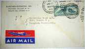 United States,Cover,with Picture,Air Mail,Letter,Electro-Chemical Co.,vintage - 1c. 1918-1940 Lettres