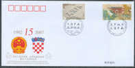 PFTN.WJ(C)-18 CHINA-CROATIA DIPLOMATIC COMM.COVER - Cartas & Documentos