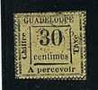 Guadeloupe Ob  Taxe N° 10 - 30c Jaune - Timbres-taxe