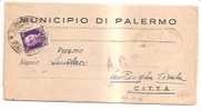 3797)lettera Con 50c Imperiale P.M. Da Palermo A Città Il 15-12-1944 - Marcophilie