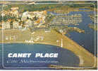 Carte Postale 66.  Canet-Plage  Vue D´avion Trés Beau Plan - Canet Plage