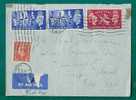 UK - 1951 FIRST DAY COVER - FESTIVAL OF BRITAIN Set - SG # 513 (x2) -514 + 503 On AIR MAIL COVER CRICKLEWOOD To NEW YORK - ....-1951 Pre-Elizabeth II