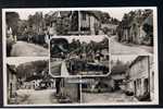 Real Photo Multiview Postcard Castle Combe Village West & Main Street Stream & Bridge Wiltshire - Ref A89 - Other & Unclassified