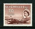 Seychelles   1954   70c  Purple Brown - Seychellen (1976-...)
