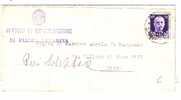 3663)lettera Con 50c Imperiale P.M. Da Piazza Armerina A Città Il 22-1-1945 - Marcophilie