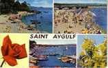 83 - Saint-Aygulf - (3 Vues) La Plage Du Four à Chaux, La Grande Plage, Le Port. - Saint-Aygulf