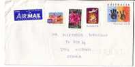 GOOD Postal Cover AUSTRALIA To ESTONIA 2003 - Nice Stamped: Flowers ; Christmas - Briefe U. Dokumente