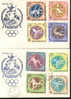 Jeux Olympiques 1964 Tokyo  Sharjah  FDC  Athlétisme Plongeon Haltérophilie - Zomer 1964: Tokyo