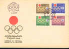 Jeux Olympiques 1964 Tokyo  Portugal FDC - Ete 1964: Tokyo