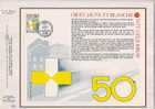 Carte CEF - 2241-42 Croix Jaune Et Blanche - Wit-Gele Kruis - 1981-1990