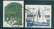 SWEDEN - NORDEN 1983 - CYCLISTES EN FORET And BOATING - Yvert # 1212/3  - VF USED - Used Stamps