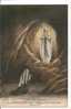 LOURDES N° 172 . CAP . L' APPARITION DE LA STE VIERGE A BERNADETTE SOUBIROUS EN  LAN 1858 . ANNEE 1922 - Holy Places