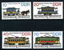 TRAMWAYS / TRACTION ANIMAL / TRACTION ELECTRIQUE / TIMBRE ALLEMAGNE / D.D.R. - Tram