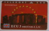 STONEHENGE ( Denmark Rare Card ) * England Related * Prehistory ( Préhistoire ) * Flag Drapeau Fahne Bandera Bandiera - Kultur