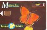 ESPAGNE FAUNA IBERICA PAPILLON MANTO DE ORO 1000 ETAT COURANT - Emisiones Básicas