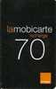 Mobicarte 70u - Cellphone Cards (refills)