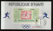 HAITI, Jeux Olympiques 1968 Mexico, Bloc Feuillet Obl,  Vert Et Rouge " Marathon" ; TB - Summer 1968: Mexico City