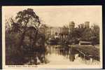 GB KEVII Perfin Stamp M C.H On Postcard Warwick Castle View To Criccieth - Ref A96 - Perforadas