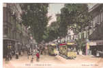 CPA - NICE - L'AVENUE DE LA GARE - N. D. - ANIMEE - CAFE - TRAMS - - Cafés, Hoteles, Restaurantes