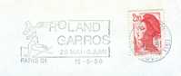 1986 Flamme Temporaire De Roland Garros - Tennis