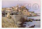 ANTIBES (Alpes-Maritimes ) : La Vieille Ville Et Les Remparts , Le Soir ; 1987 ; TB - Antibes - Oude Stad