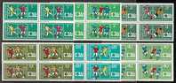 BULGARIE - 1974 - Coup Du Monde De Football A Munich´74 - Bl.du 4** - Unused Stamps