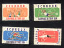 Jeux Olympiques 1964 Tokyo   Equateur ** Never Hinged   Basket, Athlétisme, Gymnastique - Ete 1964: Tokyo