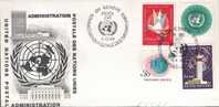 ONU GINEVRA - 1969 - SERIE ORDINARIA - YT 1/5-8-11-13 FDC - Lettres & Documents