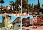 CPSM. LE CANNET. ASPECTS PITTORESQUES DU CANNET. 4 VUES. BON ETAT. - Le Cannet