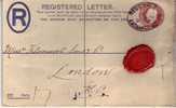 Entier - Entire Postal / Registered Letter With Quite Readable Wax Seal  /1904 - Cartas & Documentos