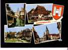 WISSEMBOURG  - 4 Vues : La Lauter, La Maison Du Sel, Quai Anselman, Collégiale St Pierre Et Paul Et Blason - Wissembourg