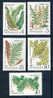 RUSSIA 1987  FLORA SPECIFICA: LE FELCI. 5 VALORI MNH** SERIE COMPLETA - Vegetables