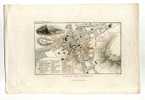 - PLAN DU VIEIL EDIMBOURG . GRAVURE SUR ACIER DU XIXe S. - Topographical Maps