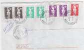 Tarif à 4f40 Avec Briat  / Lettre Du 19/ 7/1993 , 3 Paires De Timbres : 0,10 ;0,20;0,50) - Briefe U. Dokumente