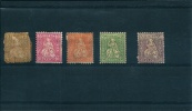 SUISSE : N° 49+51+53+54+56(*). 1881 - Unused Stamps