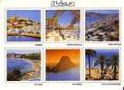 IBIZA -  6 Vues :  Eivissa - Santa Eulalia - Sant Antoni - Es Cana -  Es Vedra - Platja D´en Bossa -  N°  82 B - Ibiza