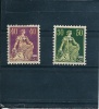 SUISSE :  N° 123 I+124 *. 1907/17; Cot.: 31,00€ - Unused Stamps