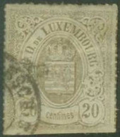 LUXEMBOURG..1865/75..Michel # 19...used...MiCV - 10 Euro. - 1859-1880 Coat Of Arms